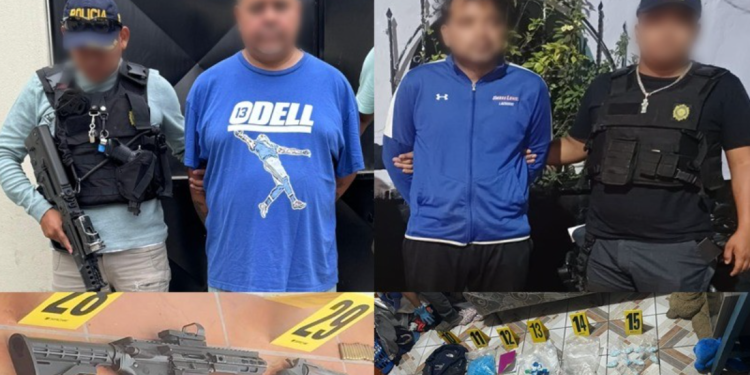 Capturan a narcomenudistas e incautan más de 60 mil quetzales en allanamientos de la PNC.