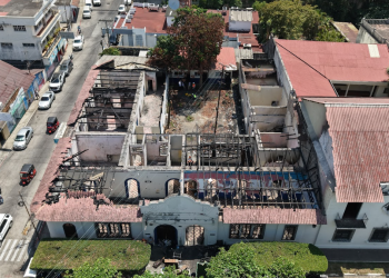 CIV busca restaurar el edificio de Correos y Telégrafos de Retalhuleu./Foto: CIV.