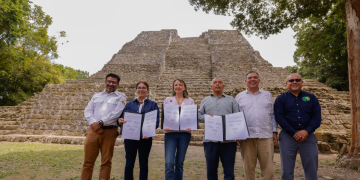 Guatemala, México y Belice firman memorándum de entendimiento trilateral a favor del Corredor Biocultural de la Gran Selva Maya . (Foto: Dickens Zamora)