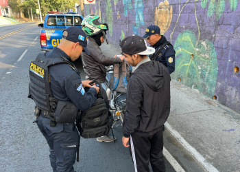 Operativos en el bulevar Jardines de la Asunción, zona 5. / PNC.