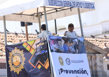 PNC instalará 11 torres de control y vigilancia en la zona 1 capitalina, con el objetivo de fortalecer la seguridad en Semana Santa. / Foto: Mingob