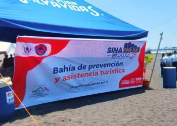 Bahía de prevención y asistencia turística de Sinaprese 2025. / Foto: Conred.