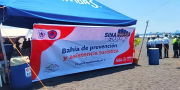 Bahía de prevención y asistencia turística de Sinaprese 2025. / Foto: Conred.