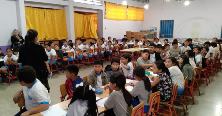 Fortalecen el idioma Poqomam en la niñez de Chinautla. (Foto: MCD)