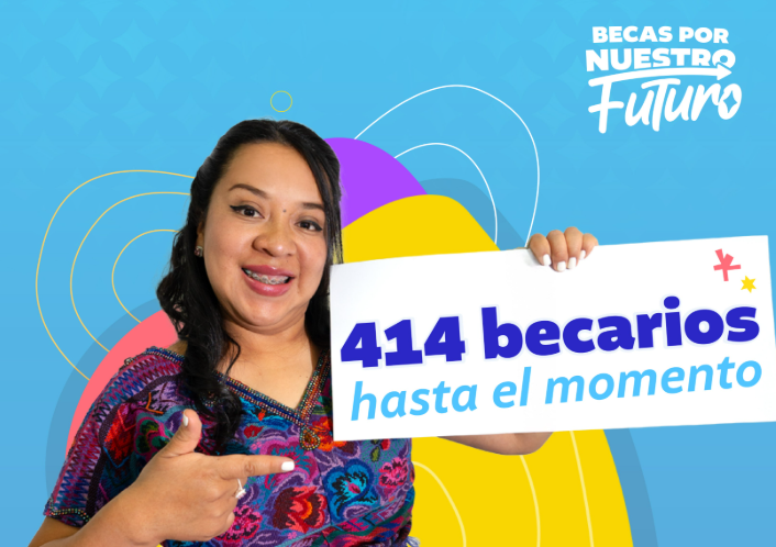 Becas por Nuestro Futuro ha otorgado más de 400 becas. / Foto: Segeplan.