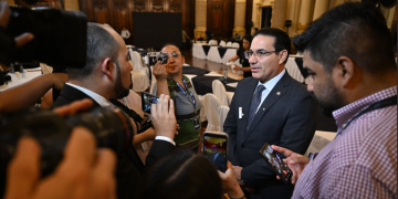 Ministro de Gobernación, Marco Antonio Villeda.