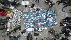 Objetos localizados en requisa de Pavón. Foto: SP