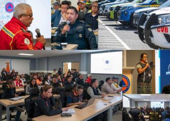 Delegados de instituciones que integran el Sistema Conred, durante la primer encuentro para articular el Sinaprese 2026