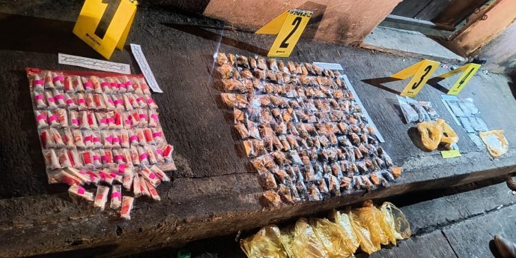 Las autoridades aseguraron las drogas. / Foto: PNC.