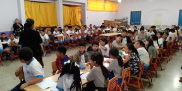 Estudiantes de Chinautla reconectan con el idioma poqomam./Foto: MCD.