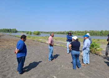 Supervisan bordas del río Samalá en San Andrés Villa Seca ante riesgos por invierno
