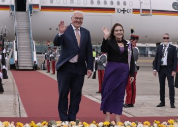 Presidente alemán, Frank-Walter Steinmeier arriba a Guatemala