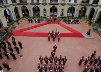 Presidente Bernardo Arévalo recibe al presidente de Alemania, Frank-Walter Steinmeier en el Palacio Nacional de la Cultura