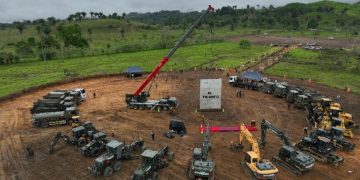 Gobierno coloca la primera piedra para construcción de cárcel de máxima seguridad en Morales, Izabal