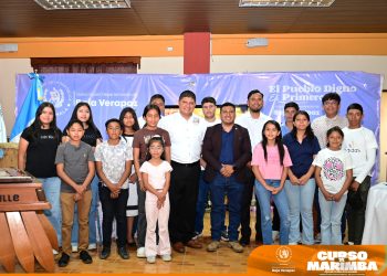 Inauguran curso de marimba para niños y jóvenes en Baja Verapaz