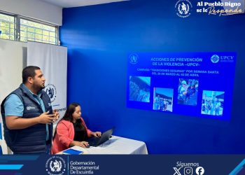 Avanzan acciones de la Comisión Departamental de Prevención de la Violencia y el Delito en Escuintla