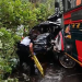 Capturan a piloto de bus involucrado en accidente en Palín, Escuintla./Foto: PNC.