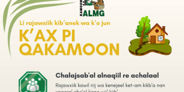 ALMG difunde infografías de prevención en sakapulteko./Foto: ALMG.