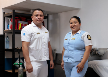 Inauguran clínica policial en Retalhuleu. / Foto: Alex Jacinto.