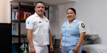 Inauguran clínica policial en Retalhuleu. / Foto: Alex Jacinto.