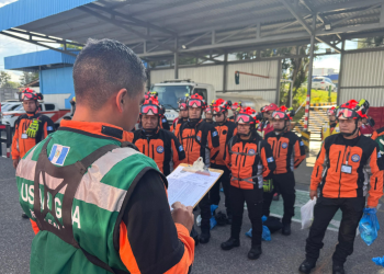 Conred realiza ejercicio del Equipo de Búsqueda y Rescate Urbano este fin de semana. / Foto: Conred.