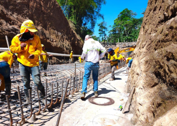 Rehabilitación de la ruta CITO 180 avanza con la construcción de bóveda./Foto: CIV.