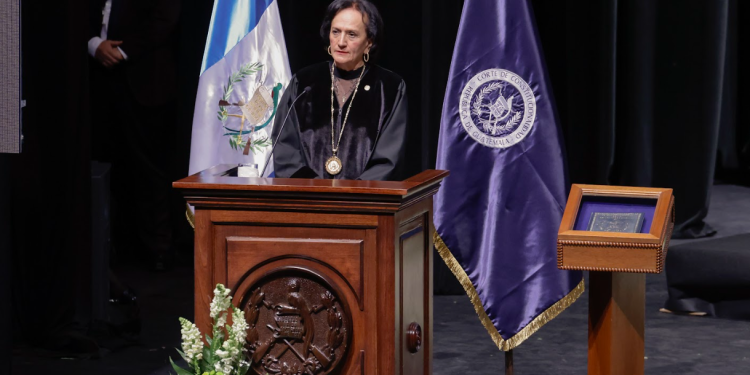 Annabella Morfín, magistrada presidenta de la CC. / Foto: Dickens Zamora.