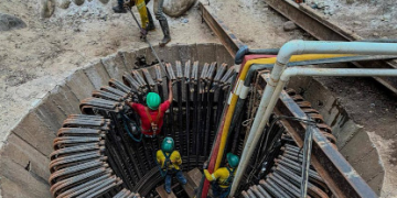 Construcción de puente Nahualate avanza./Foto: CIV.