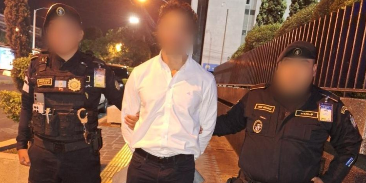 Capturan a extraditable número 23./Foto: PNC.