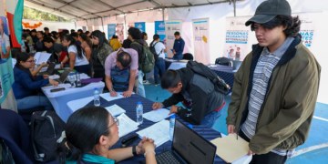 Feria Nacional del Empleo en Ciudad de Guatemala./Foto: Mintrab.
