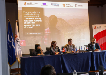 IGM y MINEX abordaron los desafíos que presenta el cambio climático junto a la migración. (Foto: IGM)