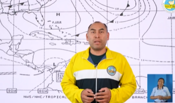 Insivumeh incorpora lengua de señas en cápsulas del estado del tiempo./Foto: Insivumeh.