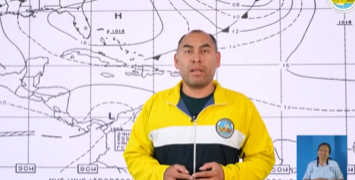 Insivumeh incorpora lengua de señas en cápsulas del estado del tiempo./Foto: Insivumeh.