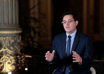 Secretario general de la Presidencia, Juan Gerardo Guerrero Garnica. / Foto: Analí Camey