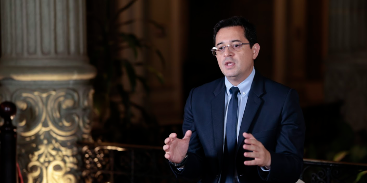 Secretario general de la Presidencia, Juan Gerardo Guerrero Garnica. / Foto: Analí Camey