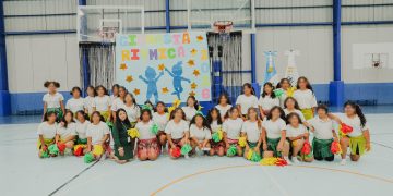 350 niñas, niños y adolescentes mostraron su talento y corazón en el primer encuentro de gimnasia rítmica. / Foto: SBS.