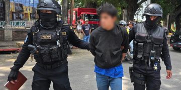 Capturado en flagrancia en Escuintla. / Foto: PNC.