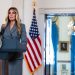 Melania Trump en su declaración ante medios sobre el caso Epstein. / Foto: EFE.