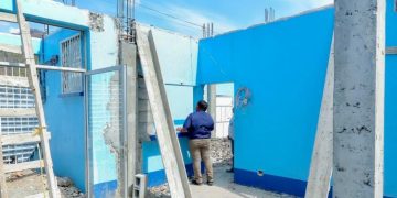Avanza el mejoramiento del Centro de Salud en San Jacinto, Chiquimula