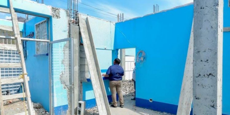 Avanza el mejoramiento del Centro de Salud en San Jacinto, Chiquimula