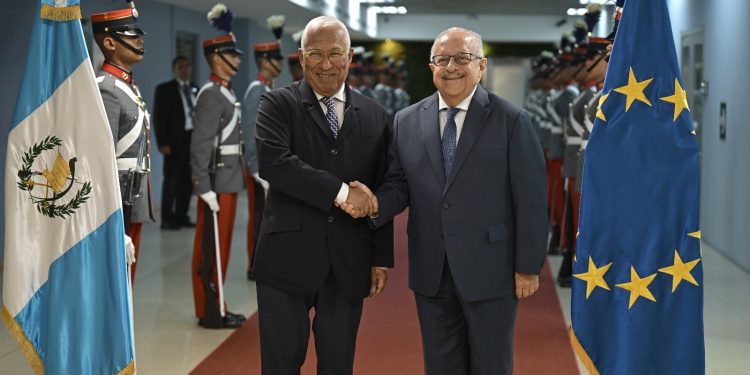 António Costa, Presidente del Consejo Europeo arriba a Guatemala para una visita oficial
