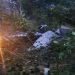 Restos de la aeronave accidentada en jurisdicción de Santa Cruz Barillas, Huehuetenango.