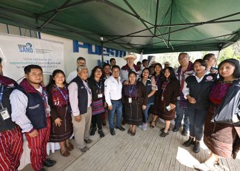 El presidente Bernardo Arévalo, durante la reciente inauguración de un puesto de salud en Todos Santos Cuchumatán, Huehuetenango. /Foto: Álvaro Interiano