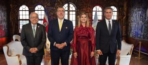 Presidente Bernardo Arévalo y su homologa de Costa Rica, Laura Fernández..