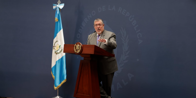 Presidente Arévalo en la ronda. / Foto: Dickens Zamora