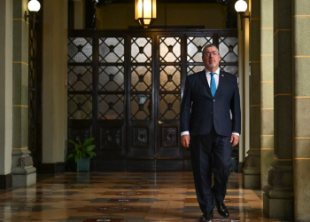 Presidente Arévalo en su mensaje ante el cambio de autoridades del Ministerio Público./Foto: Byron de la Cruz.