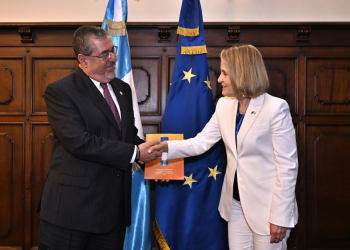 Unión Europea entrega informe de visitas de la Misión de Observación en las elecciones de segundo grado./Foto: Byron de la Cruz.