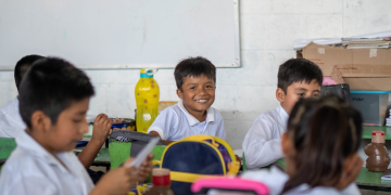 500 estudiantes se benefician con remozamiento de escuela./Foto: UCEE.