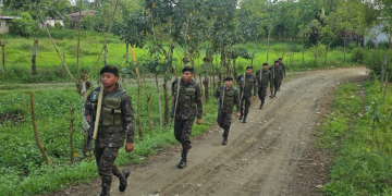 Ejército de Guatemala a través de la Segunda Brigada de Infantería, realiza patrullajes de seguridad, en el municipio de Esquipulas. / Foto: Ejército