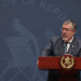 Presidente Bernardo Arévalo en La Ronda, espacio en el que abordó la iniciativa de ley contra lavado de dinero. / Foto: Alex Jacinto.